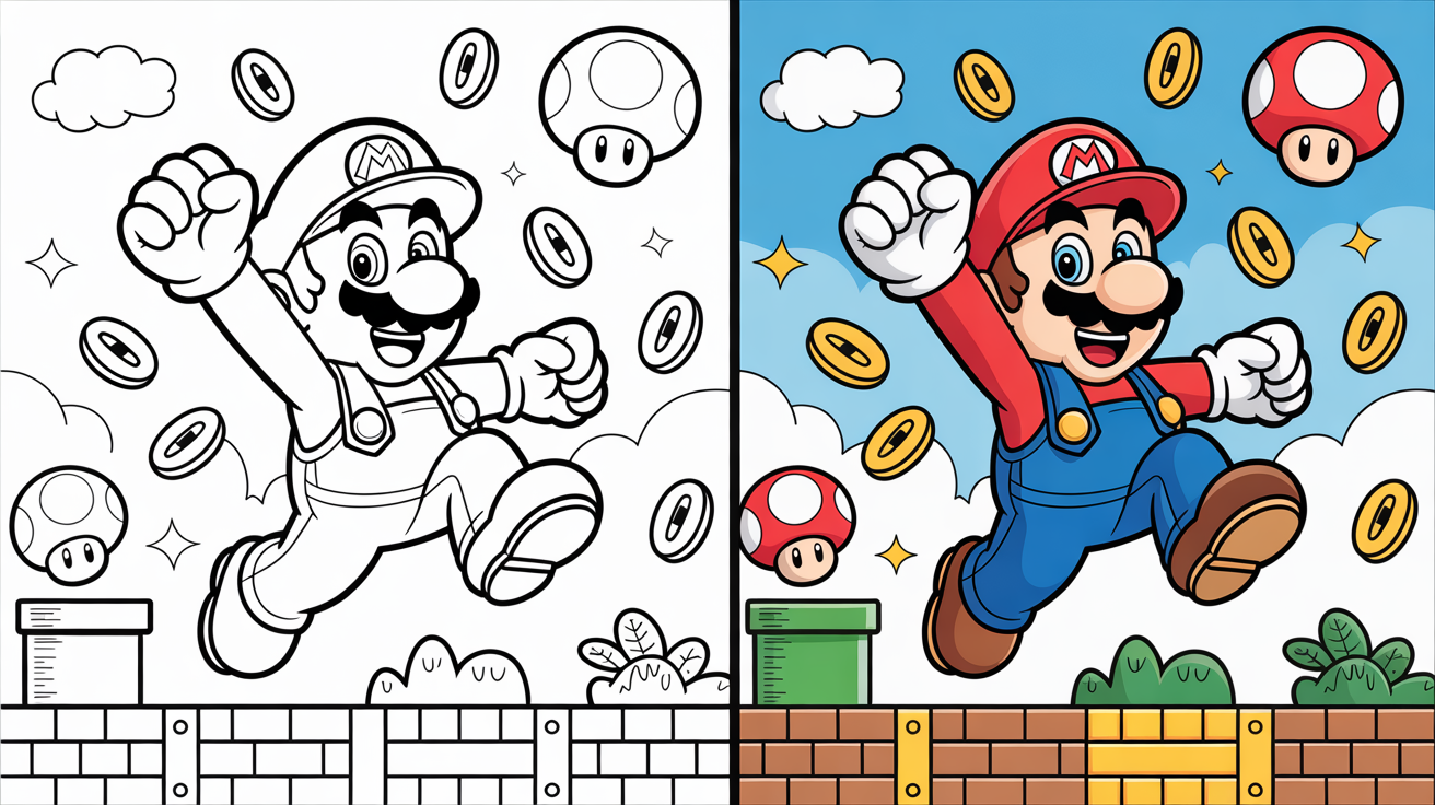mario coloring pages