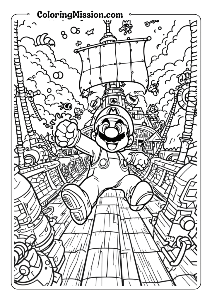 Airship Battle Scene