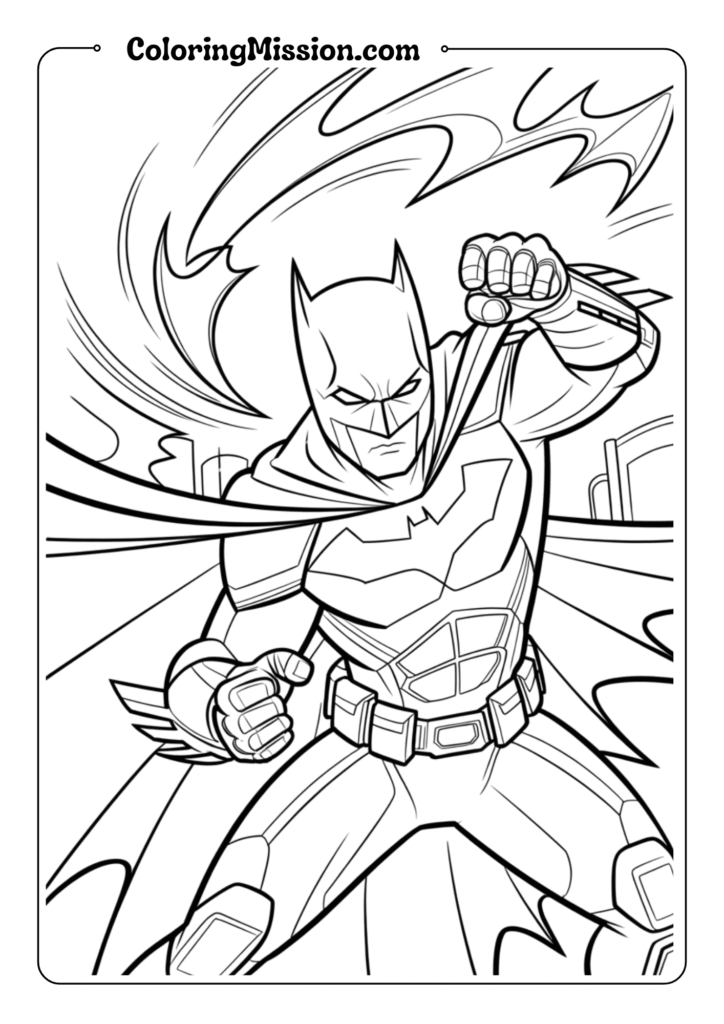 Batman Fighting Crime