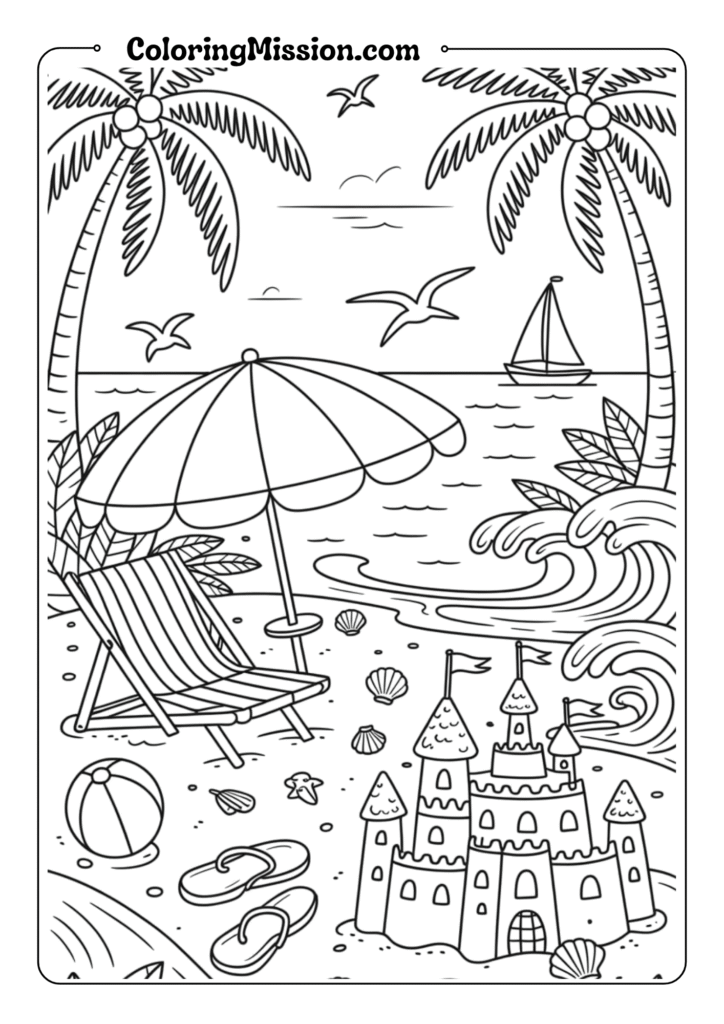 Beach Paradise Scene