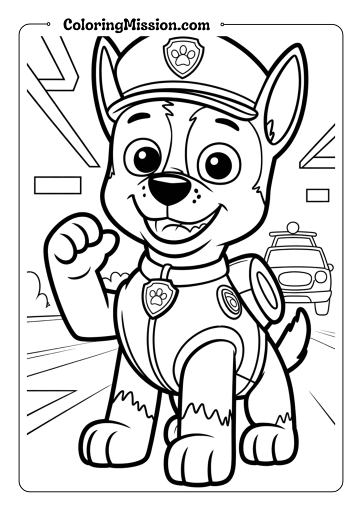 Chase Police Pup Portrait