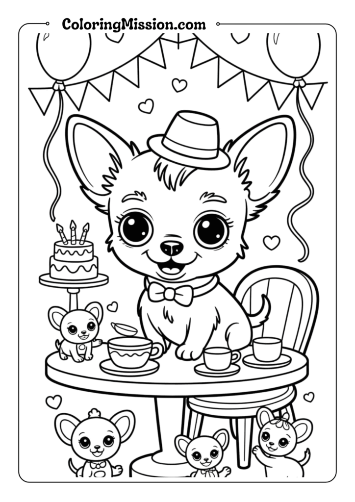 Chihuahua Tea Party