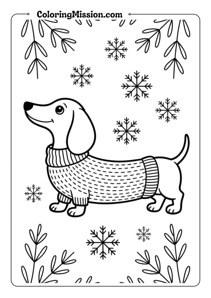 Dachshund in Sweater