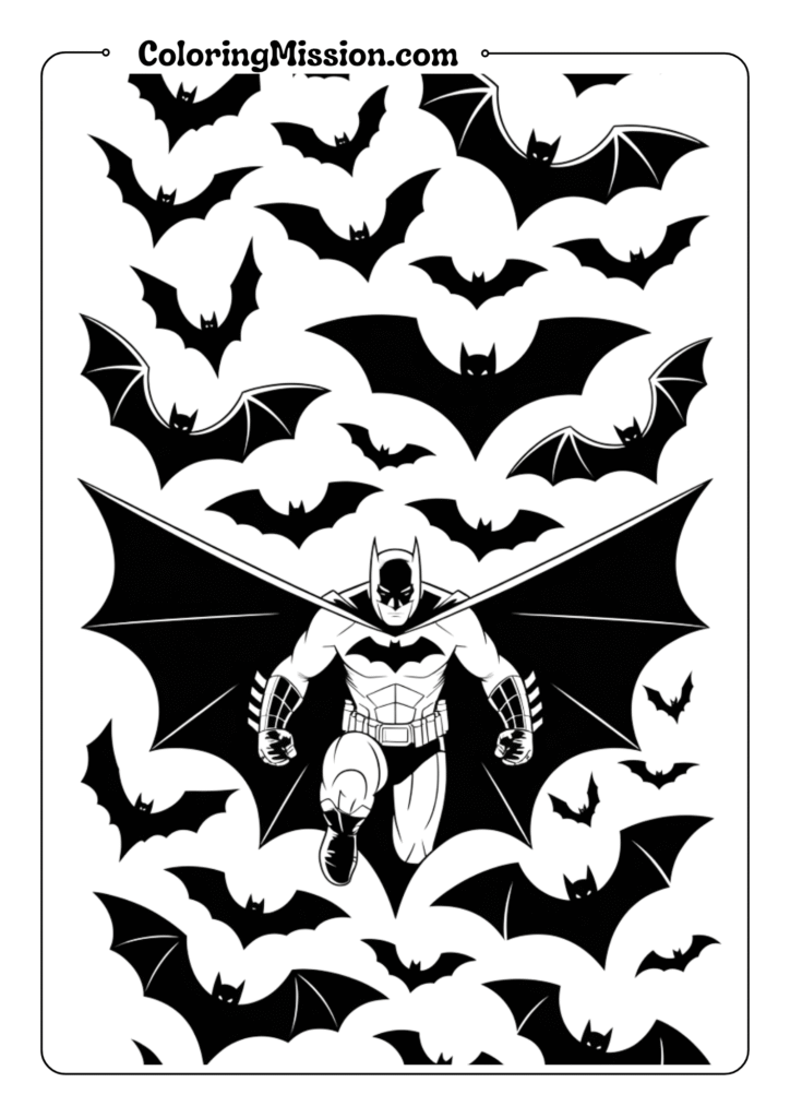 Flying Bats with Batman