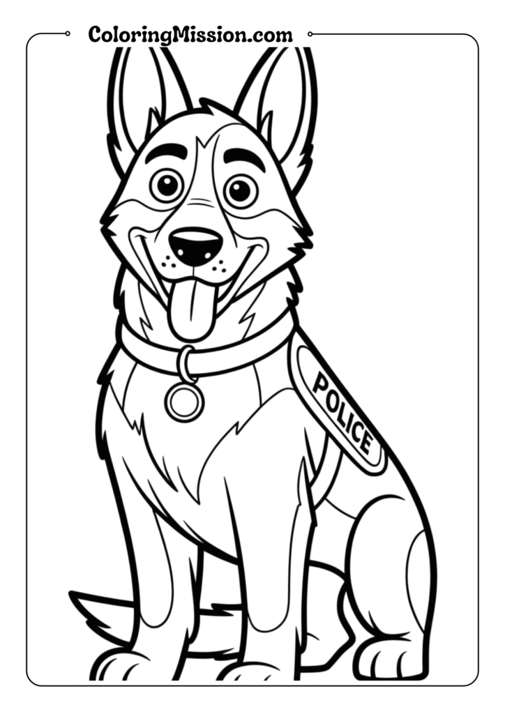 German Shepherd Police Dog