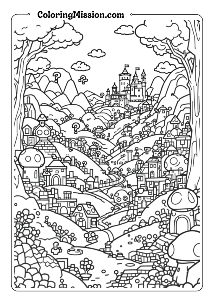 Mushroom Kingdom Landscape
