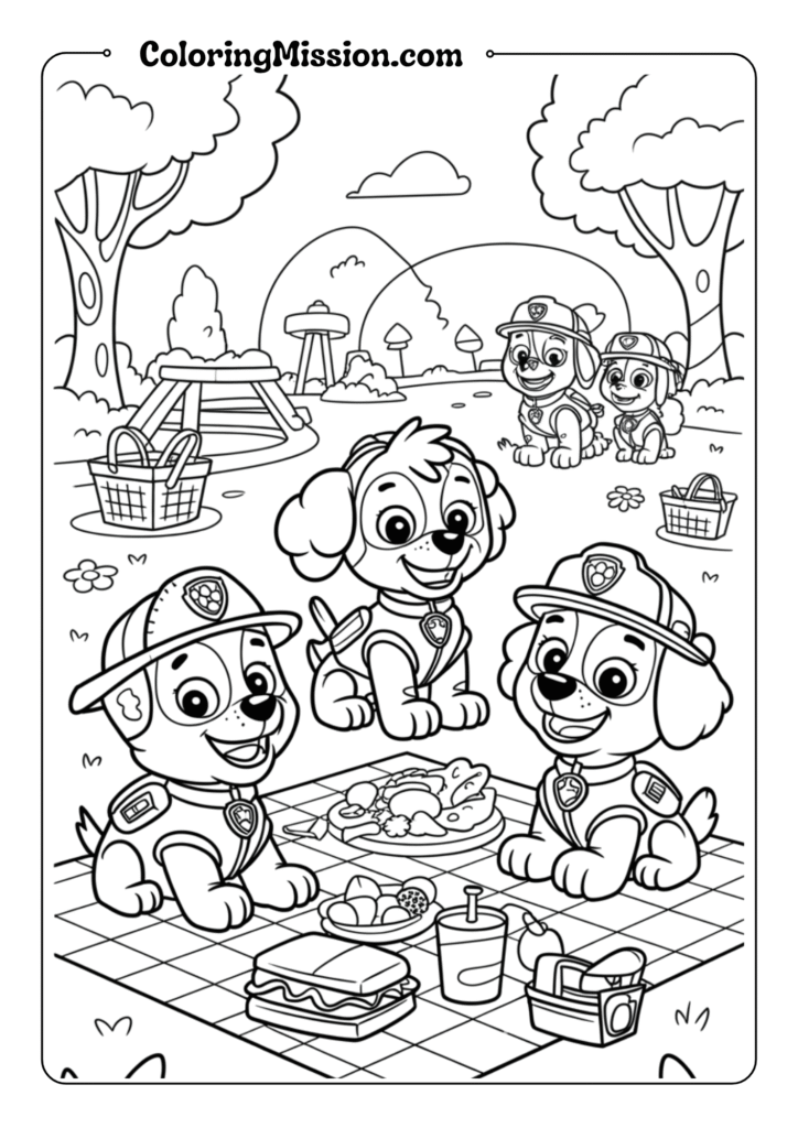  Paw Patrol Picnic Fun