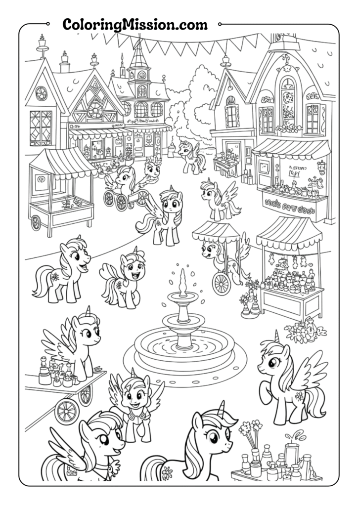Ponyville Town Square Celebration