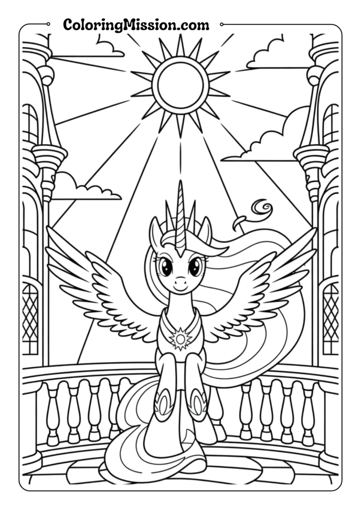 Princess Celestia Raising the Sun