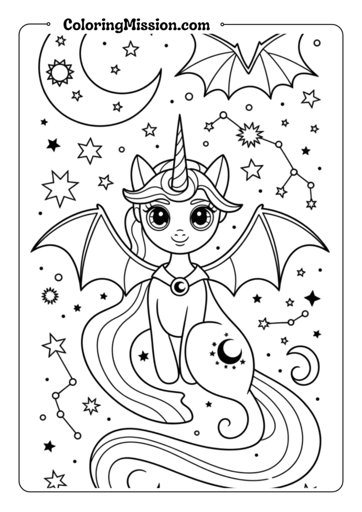 Princess Luna with the Night Sky