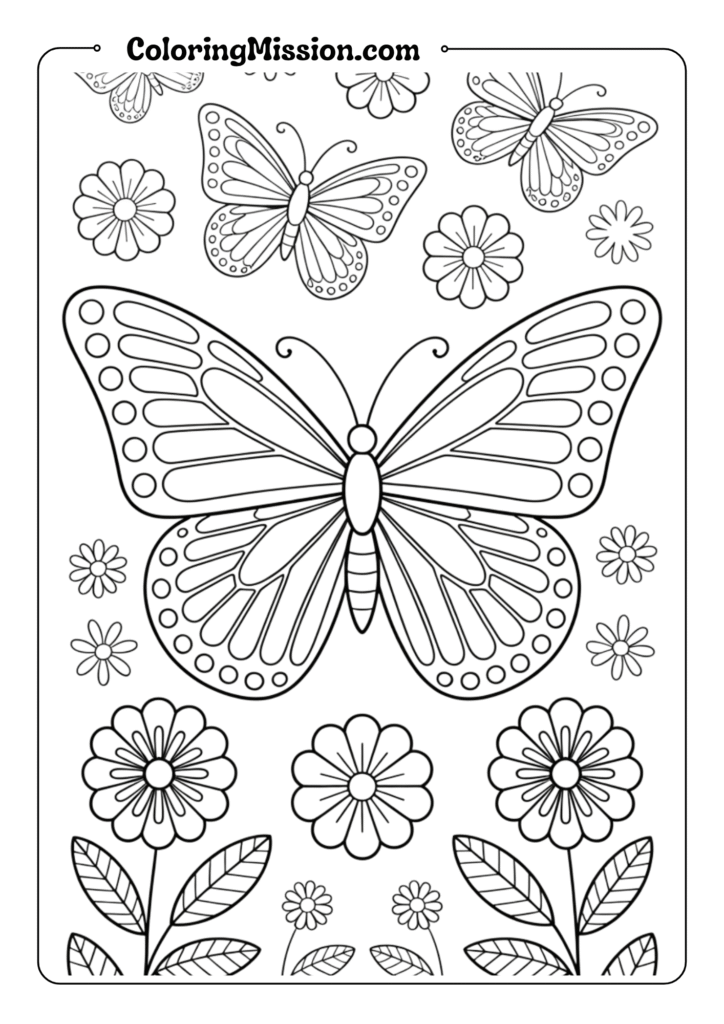 Rainbow Butterfly Garden