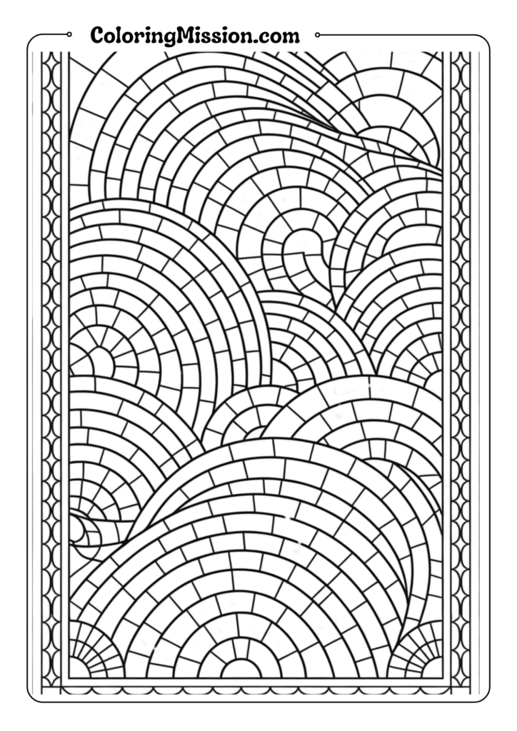 Rainbow Mosaic Pattern