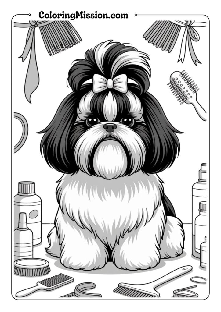 Shih Tzu Grooming Time