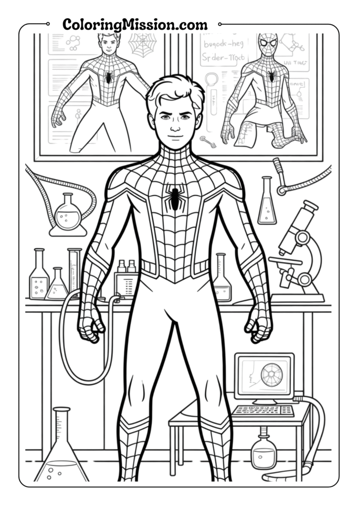 Spider-Man Laboratory Scene