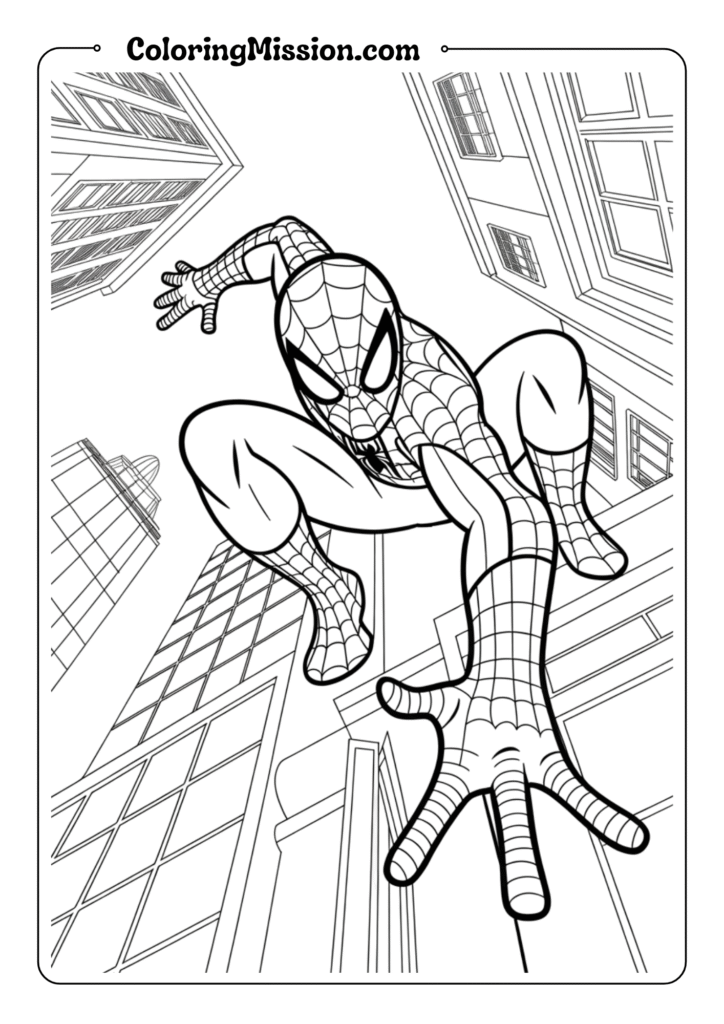 Spider-Man Wall-Crawling Scene