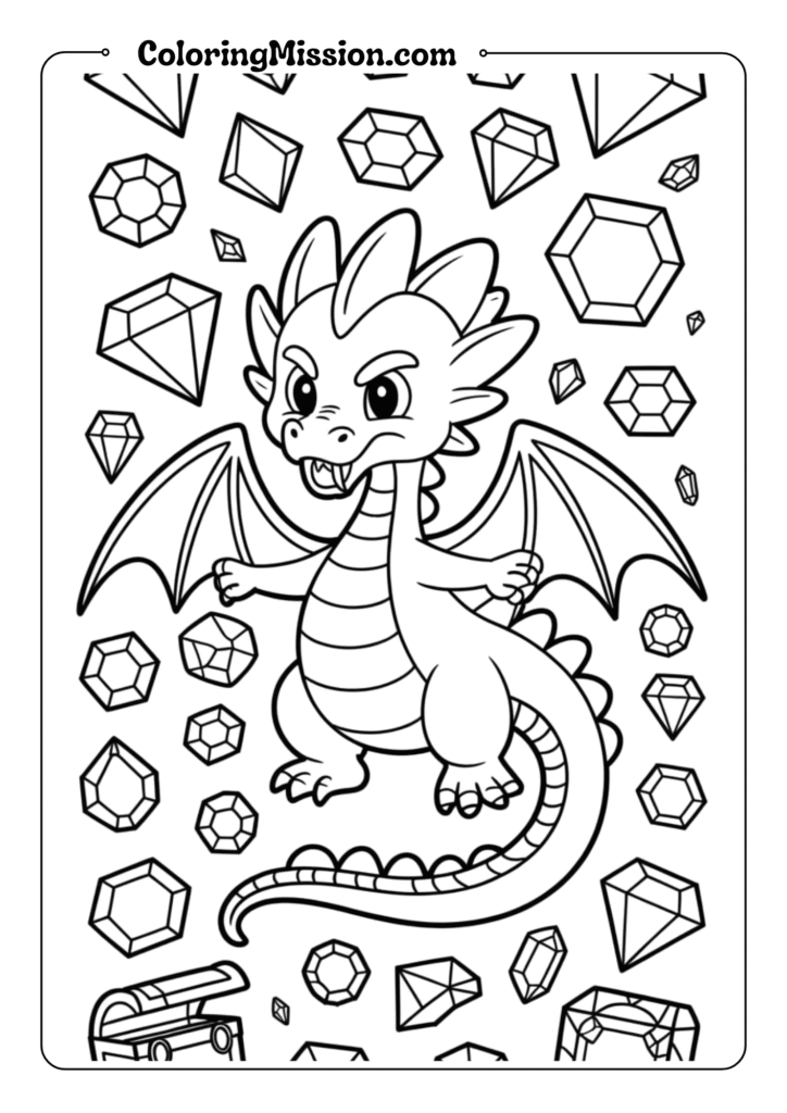 Spike the Dragon with Gems