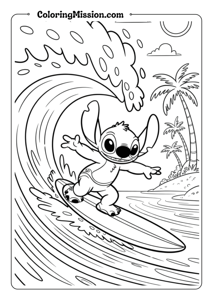 Stitch Surfing Adventure