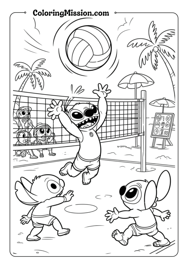 Stitch's Beach Volleyball Game