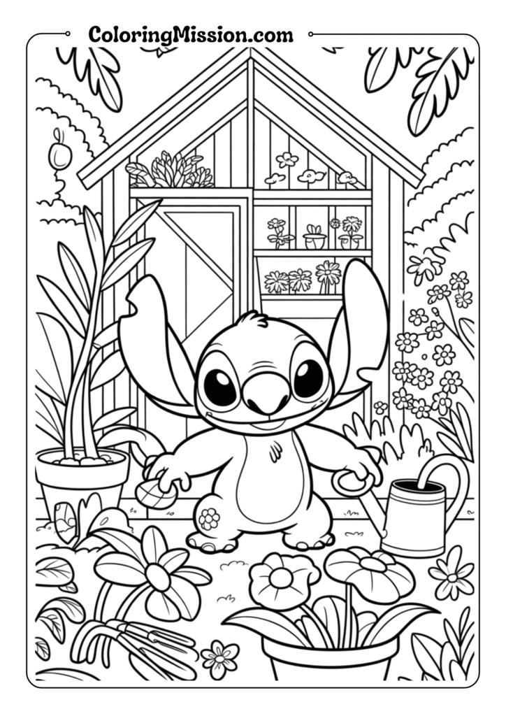 Stitch's Garden Adventure