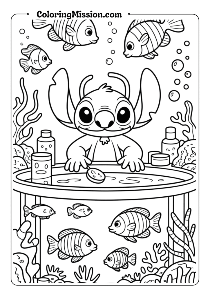 Stitch's Tropical Fish Aquarium