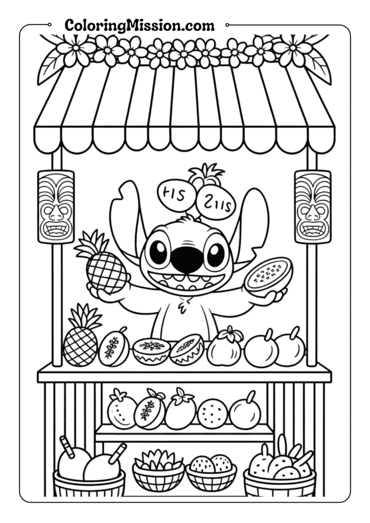 Stitch's Tropical Fruit Stand