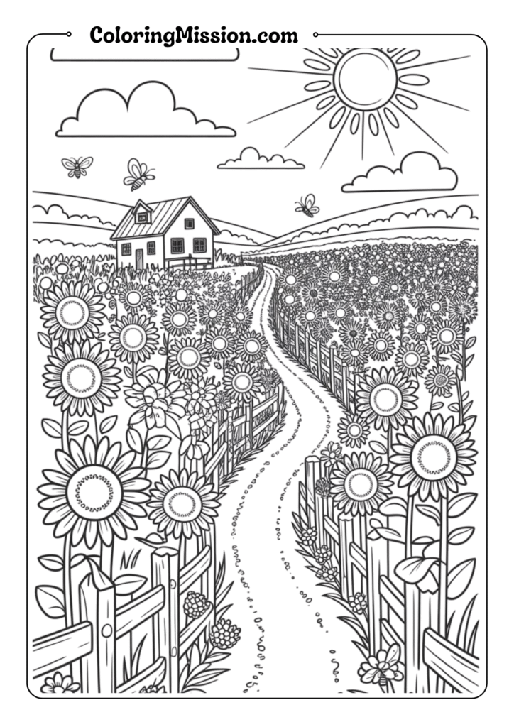 Sunflower Field Journey