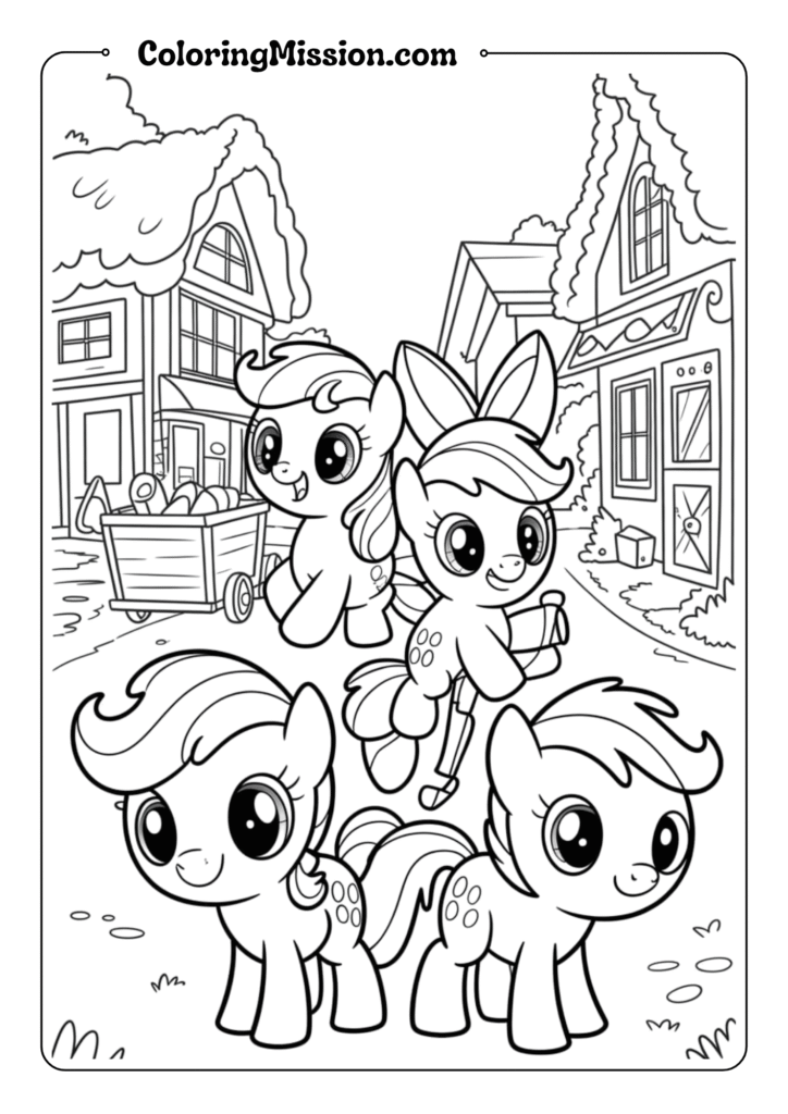 The Cutie Mark Crusaders on an Adventure