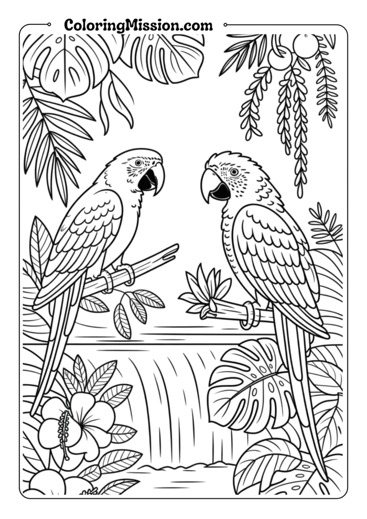 Tropical Parrot Paradise