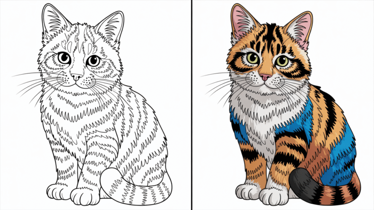 cat coloring pages