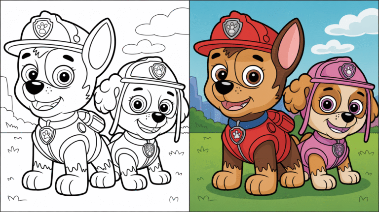 paw patrol coloring pages