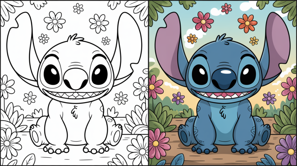 stitch coloring pages