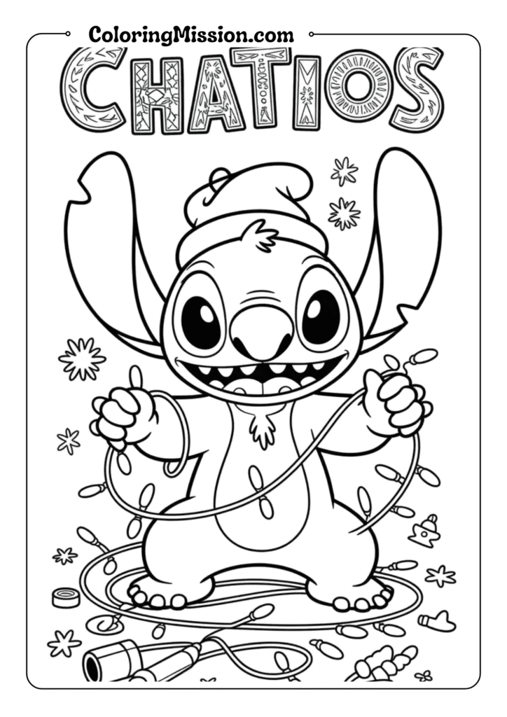 Stitch Causing Mischief
