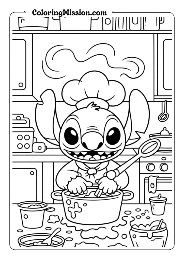 Stitch's Cooking Disaster