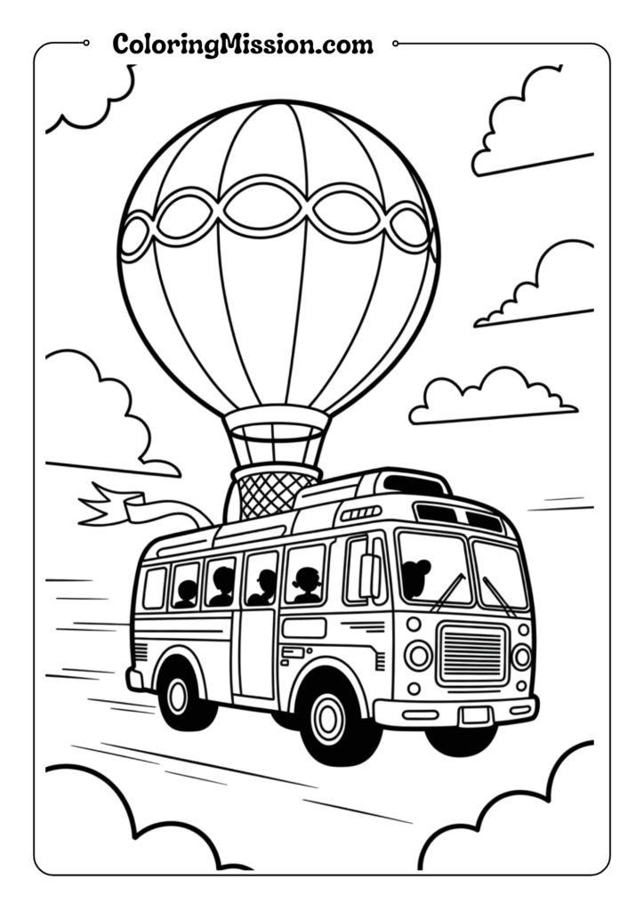 Battle Bus in Flight