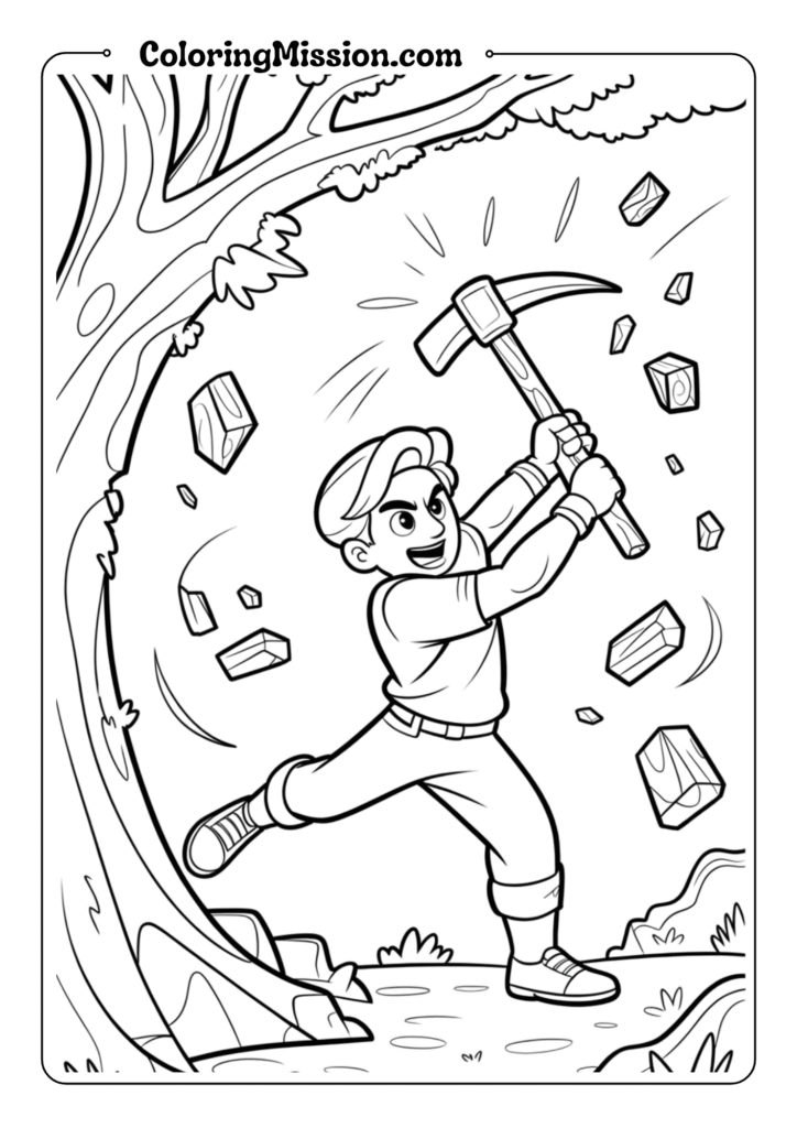 Pickaxe Mining Action
