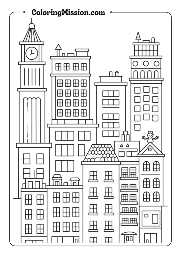 Tilted Towers Cityscape